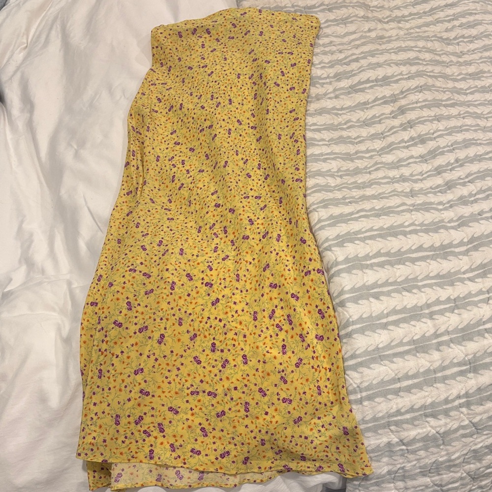 Favorite Daughter - the Gwen skirt -Yellow and Purple Floral Dress